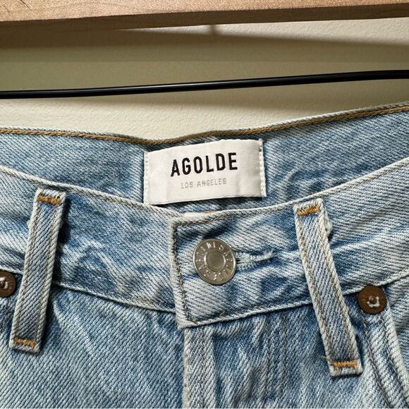 AGOLDE Riley High Rise Straight Crop Jeans sz 25 - Picture 4 of 8